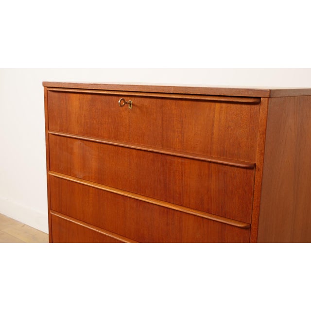 Vintage Danish Chest of Drawers in Teak For Sale - Image 5 of 10
