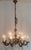 Vintage French Brass and Lead Crystal Chandelier, 1950s For Sale - Image 10 of 14
