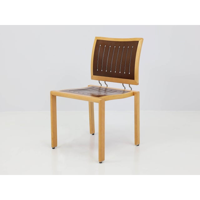 Quadro-Stühle Stackable Chairs by Bruno Rey & Charles Polin for Dietiker, Switzerland, 1980, Set of 4 For Sale - Image 9 of 13