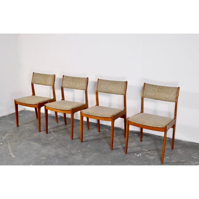 Danish Teak Chairs attributed to Erik Buch, 1960s, Set of 4 For Sale - Image 4 of 10