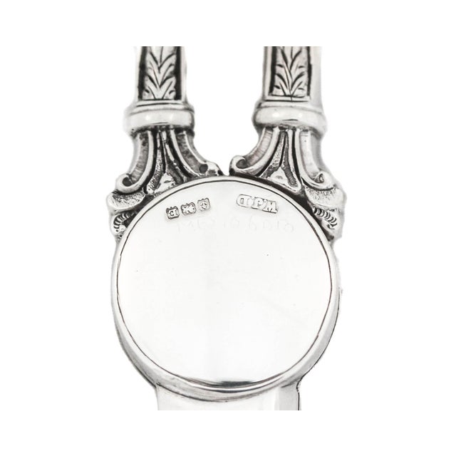 Late 19th Century Late 19th Century Sterling Silver Scissors For Sale - Image 5 of 5