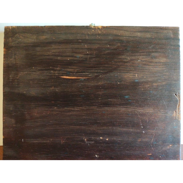Mid 20th Century Vintage Hand Carved Watermill Wood Relief Wall Art For Sale - Image 5 of 6
