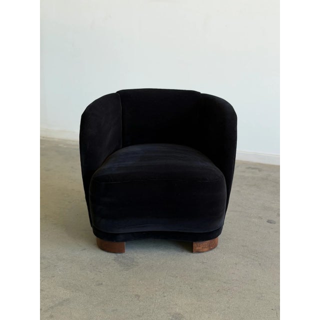 Art Deco Vintage Art Deco Barrel Chair- Single For Sale - Image 3 of 9