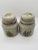 Vintage Mid-Century Modern Botanical Ceramic Takahashi Canisters - a Pair For Sale - Image 4 of 4