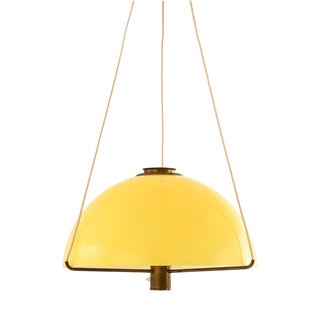 Yellow Acrylic Ceiling Lamp from Anders Pehrson, 1960s For Sale