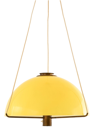 Yellow Acrylic Ceiling Lamp from Anders Pehrson, 1960s