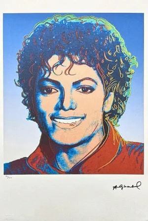 After Andy Warhol, Michael Jackson Blue, 1980s, Lithograph