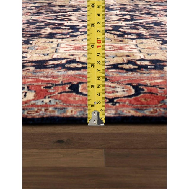 Pasargad Home Karabakh Navy Wool Area Rug, 8' 9'' X 12' 0'' For Sale In New York - Image 6 of 7