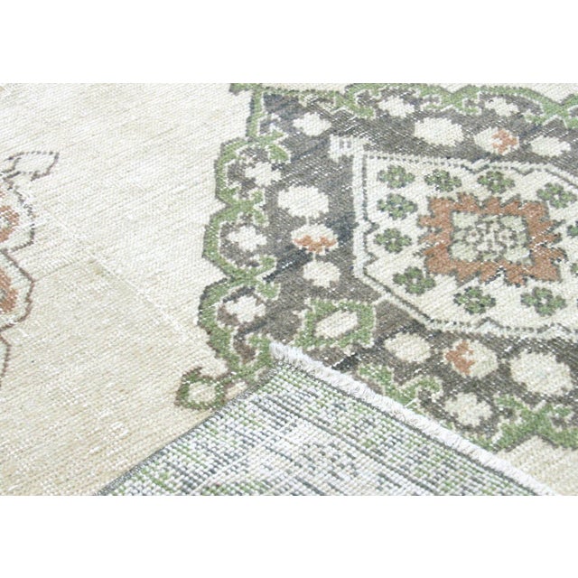 1960s Turkish Oushak Rug For Sale - Image 4 of 6