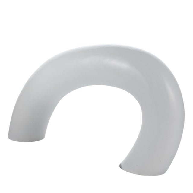 1970s White Murano Glass Sculptural Lamp, Barbini Italy 1970s For Sale - Image 5 of 12