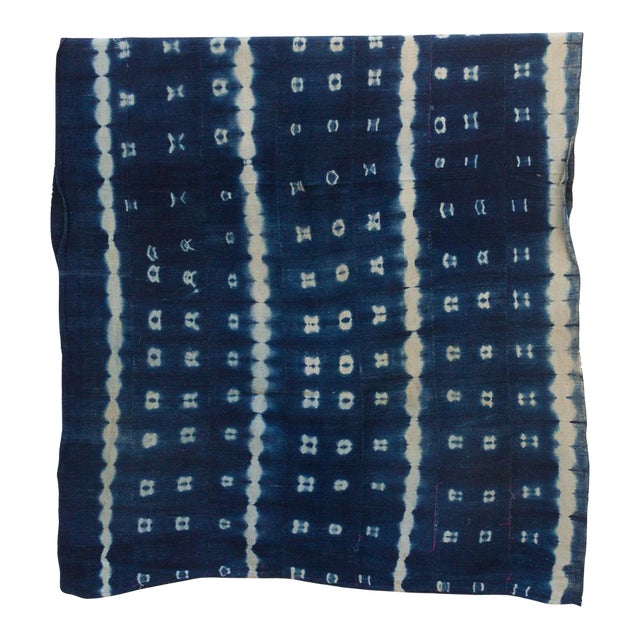 Imopti Market Indigo Mud Cloth Throw For Sale
