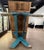 Green 19thc Scrub Top Blue Painted Trestle Table For Sale - Image 8 of 9