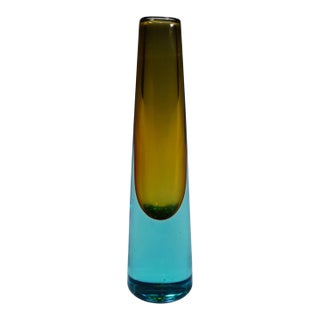 Vintage Murano Sommerso Glass Vase by Salviati & Co. Ca. 1960 For Sale