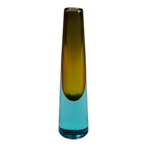 Vintage Murano Sommerso Glass Vase by Salviati & Co. Ca. 1960
