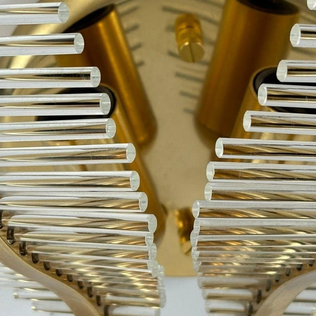 Hollywood Regency Glass Palm Wall Lamp attributed to Paolo Venini, 1960s For Sale - Image 10 of 18