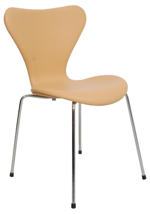 Series Seven Chair Model 3107 in Leather by Arne Jacobsen for Fritz Hansen, 2000s