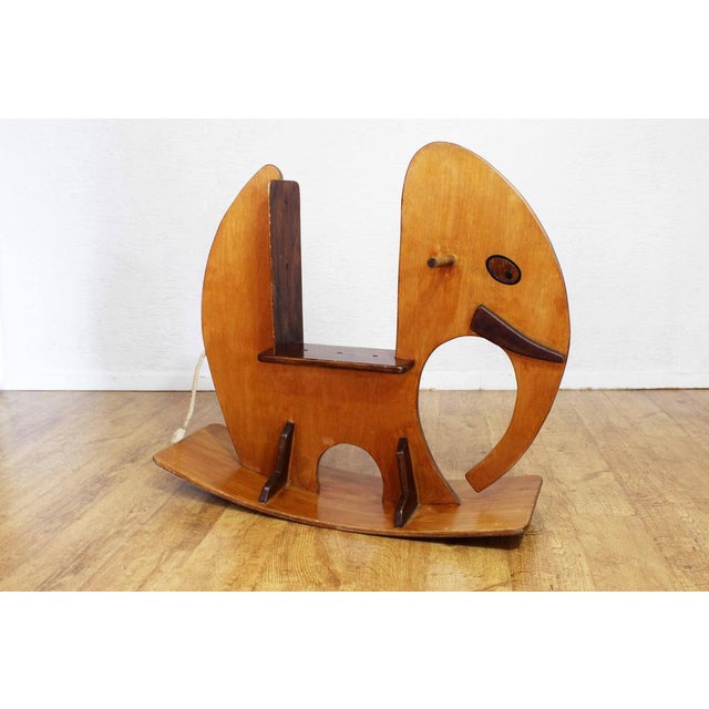 Vintage Rocking Elephant, 1970s For Sale - Image 4 of 15