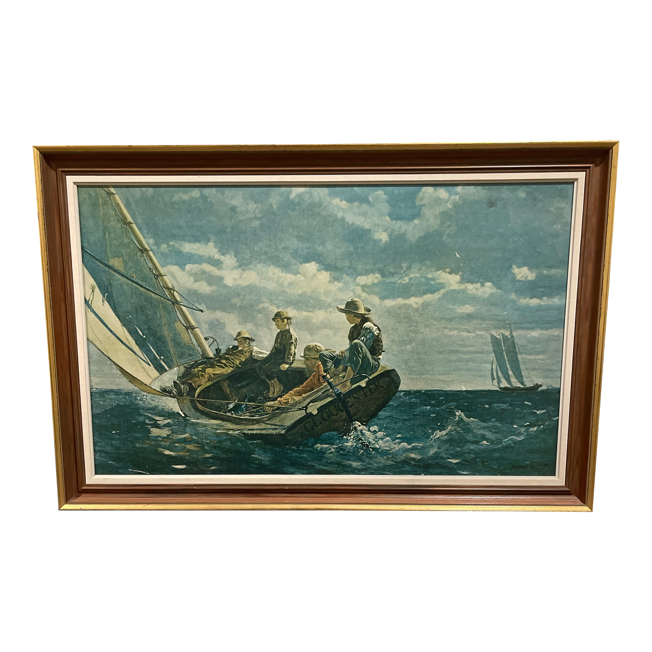 1940s S. T. Preston & Sons, Inc. Reproduction Painting, Homer