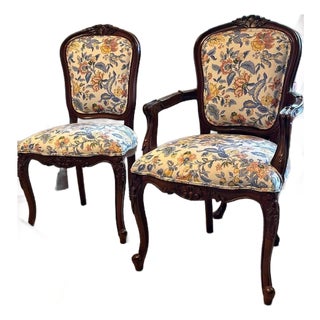 Mid 20th Century Froelich Furniture Company Louis XV Style Parlor Chairs For Sale