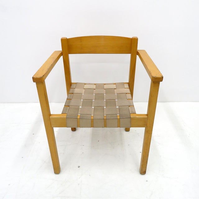 Light Yellow Set of 8 Dining Chairs by Axel Larsson for Balzar Beskow, 1970 For Sale - Image 8 of 10