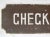 1950s Circa 1950s Wood Raised Letter Checkouts Sign For Sale - Image 5 of 7