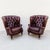 Baker Wingback Chesterfield Club Chairs in Ostrich Leather - Set of 2 For Sale - Image 12 of 12