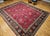 Vintage Tabriz Rug, Hand-Knotted Wool, All Over Geometric Pattern, Red & Navy, 10x13 For Sale - Image 9 of 18