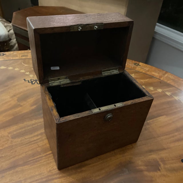 Late 19th Century Fine English Oak Box - Bramah For Sale - Image 10 of 10