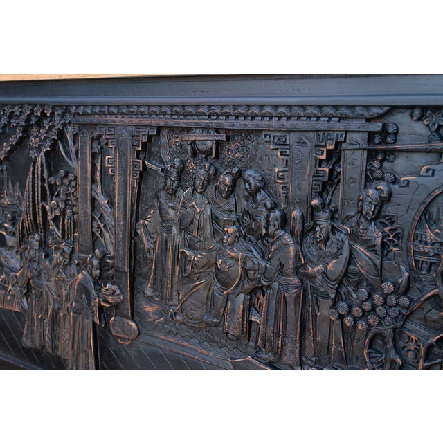 Vintage Chinese Courtyard Wall Carving For Sale In Los Angeles - Image 6 of 8