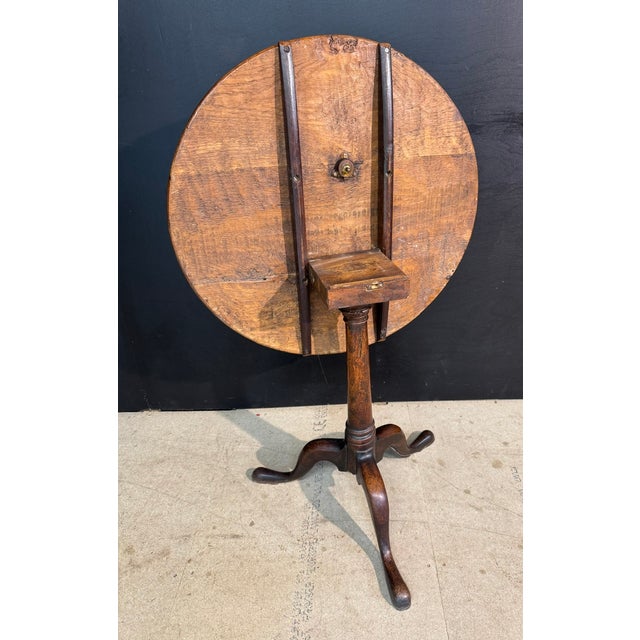Georgian Oak Tilt-Top Table, 1800s For Sale - Image 4 of 12
