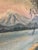 Vintage Mountain Landscape Oil Painting on Board For Sale - Image 9 of 12