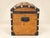 19th Century Domed Travel Trunk in Wood, Brass, and Leather For Sale - Image 4 of 10