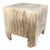 Sculptural Side Table Mango Wood Sanded Finish For Sale