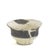 Early 21st Century Japanese Modern Black White Crackle Raku Ceramic Patto Vase by Laab Milano For Sale - Image 5 of 5