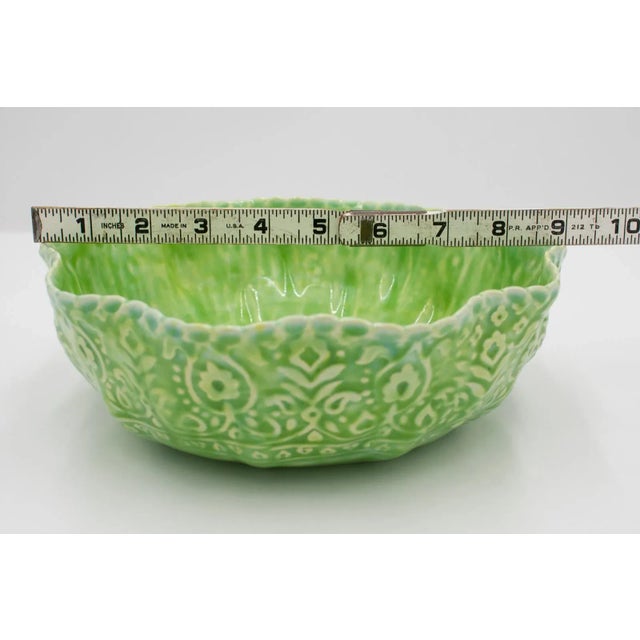 Early 21st Century Kosoy + Bouchard Signed, Dated Light Green Textured Large Bowl For Sale - Image 11 of 12