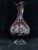 Art Nouveau Bordeaux Red Crystal Decanter, 1910s For Sale - Image 3 of 12