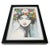 Hand-Painted Portrait Flower Fairy with Black Frame For Sale - Image 6 of 9