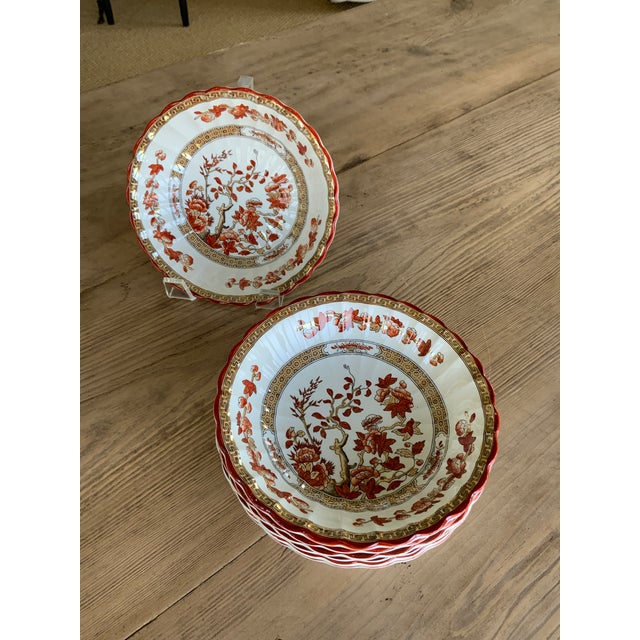 Vintage Copeland Spode “India Tree” 6.5” coupe cereal bowl with old backstamp. This pattern features a leafy flowering...