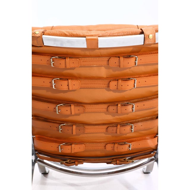 Cognac Leather Highback Ari Armchairs by Arne Norell, Denmark, 1960s, Set of 2 For Sale - Image 11 of 15