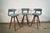 Set of three 1960's Mid century Modern barstools for sale. They were manufactured here in Los Angeles by Calorator Bar...