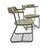 A rare pair of cantilever armchairs produced by the Czech manufacturer Slezák, representing outstanding Functionalist...