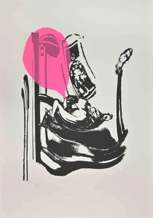 Mino Trafeli, Composition, Lithograph, 1980s