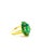 Bochic “Capri” Vintage Natural Retro Emerald Ring Set In 18K Gold & Silver For Sale In New York - Image 6 of 12