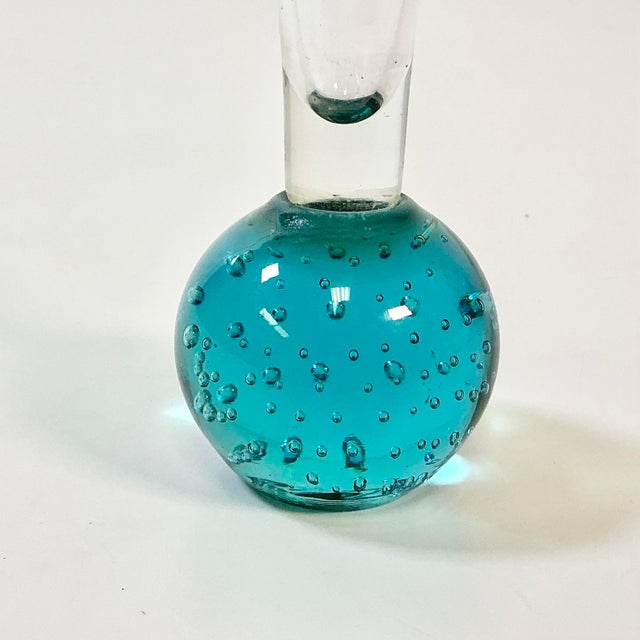 Hollywood Regency 1980s Vintage Italian Boho Chic Hollywood Regency Bubble Bud Vase. For Sale - Image 3 of 6