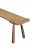 Wood Solid Teak Wood Bench With Softened Edges and Sculptural Leg Form For Sale - Image 7 of 8
