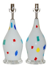 Example of Mid-Century Modern Murano Glass Lamps