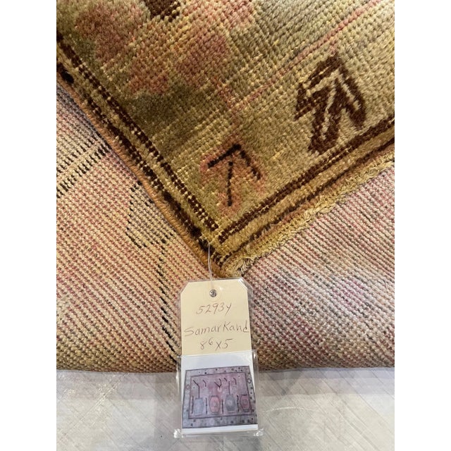 Early 20th Century Antique Khotan Samarkand Rug For Sale - Image 4 of 9