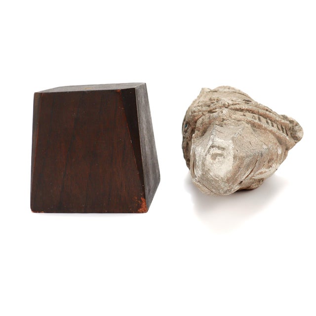 Ancient Gandharan Stucco on Terracotta Figural Buddha/Bodhisattva Bust For Sale - Image 15 of 17