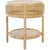 Tan Arvid Round Accent Table in Natural For Sale - Image 8 of 8