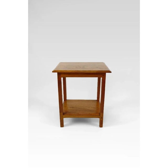 Art Nouveau Serving Table / Side Table in Oak, France, 1910s For Sale - Image 9 of 12
